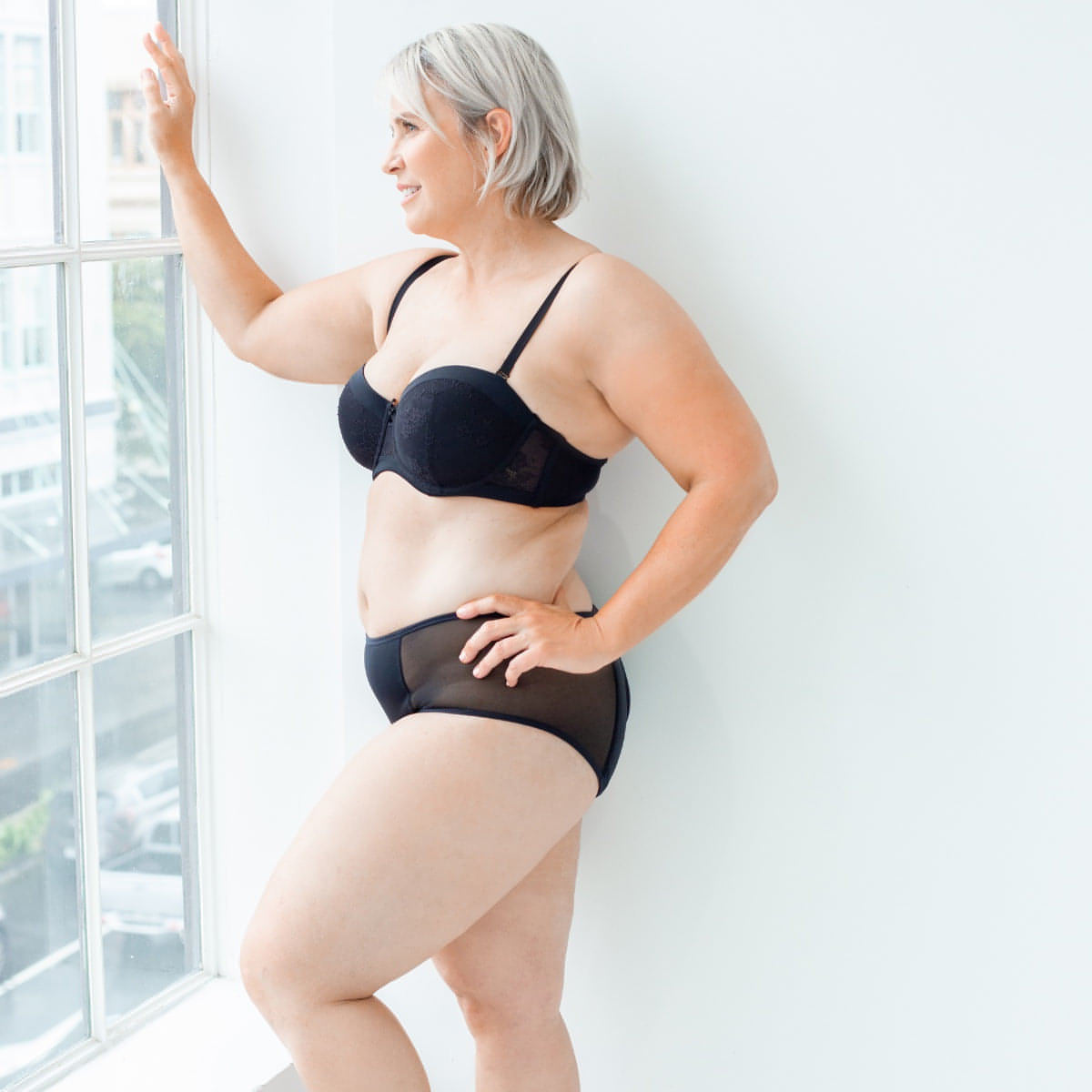 Sensual Full Brief 2pk - Midnight Black Period Underwear from Petal & Flo in NZ
