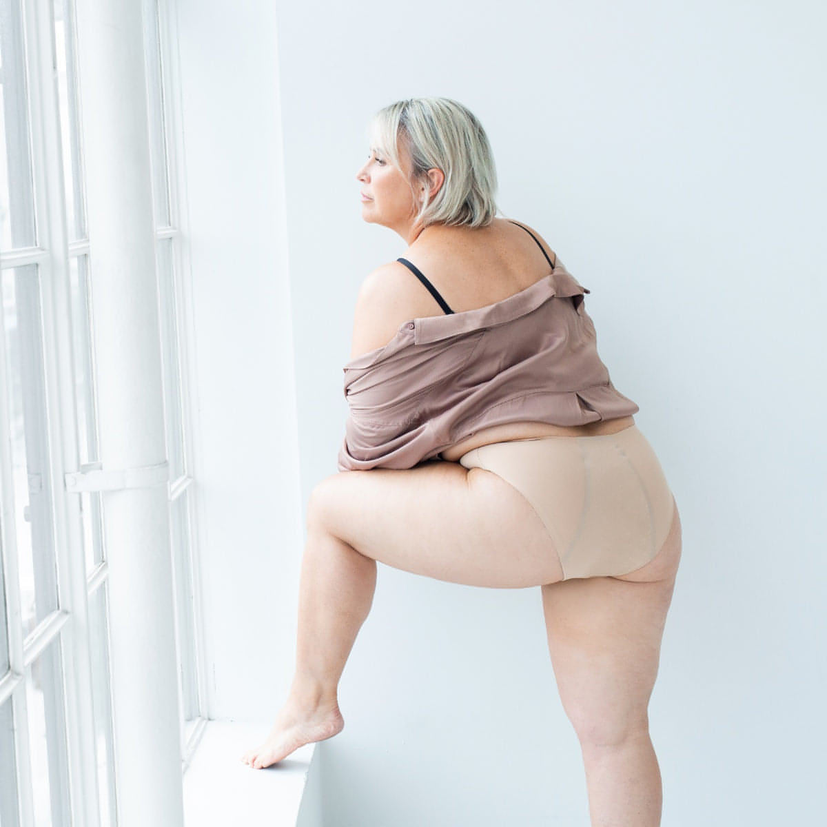 Seamfree Full Brief - Rose Beige Period Underwear from Petal & Flo in NZ