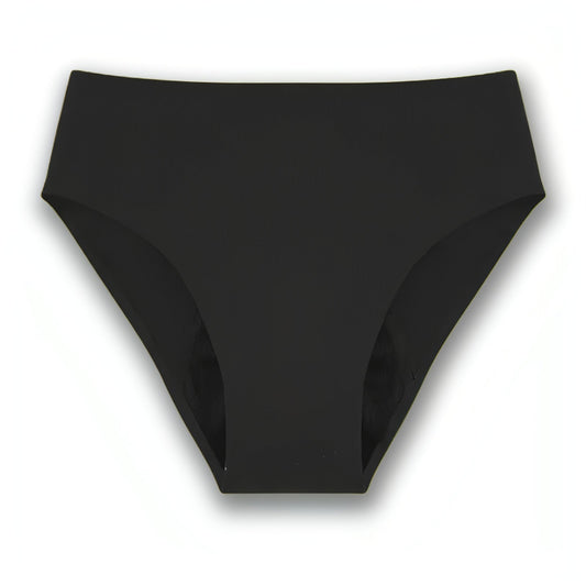 Seamfree Full Brief - Raven Black Period Underwear from Petal & Flo in NZ