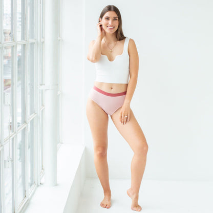 Teen Bikini 2pk - Bubble Gum Pink Period Underwear from Petal & Flo in NZ